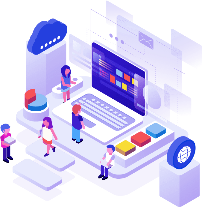 Software development services illustration